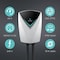 Lectron J1772 V-BOX Pro 48 Amp Electric Vehicle Charging Station with NEMA 14-50 Plug / Hardwired EV-Charger48A-J1772-Pro - alternate 4